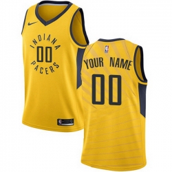Men Women Youth Toddler All Size Nike Indiana Pacers Customized Authentic Gold NBA Statement Edition Jersey