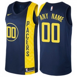Men Women Youth Toddler All Size Nike Indiana Pacers Customized Authentic Navy Blue NBA City Edition Jersey