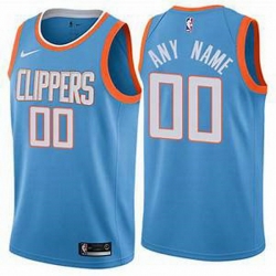 Men Women Youth Toddler All Size Los Angeles Clippers Blue NBA Swingman City Edition Custom Jersey