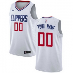 Men Women Youth Toddler All Size Nike Los Angeles Clippers Customized Authentic White NBA Association Edition Jersey