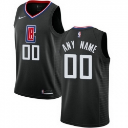 Men Women Youth Toddler All Size Nike Los Angeles Clippers Customized Swingman Black Alternate NBA Statement Edition Jersey