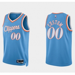 Men Women Youth Toddler Los Angeles Clippers Active Player Custom 2021 22 Blue 75th Anniversary City Edition Stitched Basketball Jersey