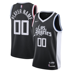 Men Women Youth Toddler Los Angeles Clippers Black Custom Nike NBA Stitched Jersey