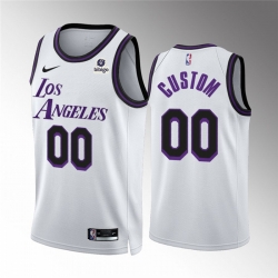 Men Women Youth Los Angeles Lakers Active Player Customized White City Edition Stitched Basketball Jersey