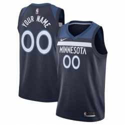 Men Women Youth Toddler Minnesota Timberwolves Navy Blue Custom Nike NBA Stitched Jersey