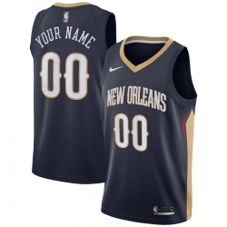Men Women Youth Toddler New Orleans Pelicans Navy Blue Custom Nike NBA Stitched Jersey