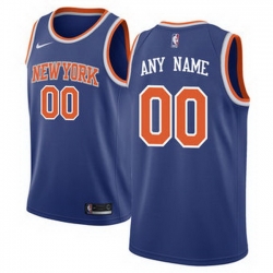 Men Women Youth Toddler All Size New York Knicks Nike Blue Swingman Custom Icon Edition Jersey