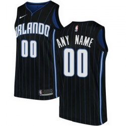 Men Women Youth Toddler All Size Nike Orlando Magic Customized Swingman Black Alternate NBA Statement Edition Jersey