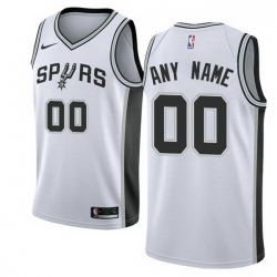 Men Women Youth Toddler All Size Nike San Antonio Spurs Customized Swingman White Home NBA Association Edition Jersey