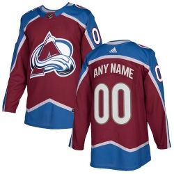 Men Women Youth Toddler Burgundy Red Jersey - Customized Adidas Colorado Avalanche Home