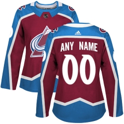 Men Women Youth Toddler Burgundy Red Jersey - Customized Adidas Colorado Avalanche Home  II