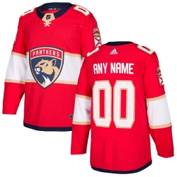 Men Women Youth Toddler Youth Red Jersey - Customized Adidas Florida Panthers Home