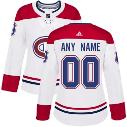 Men Women Youth Toddler White Jersey - Customized Adidas Montreal Canadiens Away  II
