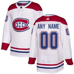 Men Women Youth Toddler Youth White Jersey - Customized Adidas Montreal Canadiens Away