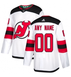 Men Women Youth Toddler White Jersey - Customized Adidas New Jersey Devils Away