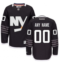 Men Women Youth Toddler Black Jersey - Customized Reebok New York Islanders Third