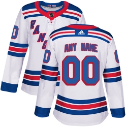 Men Women Youth Toddler White Jersey - Customized Adidas New York Rangers Away  II