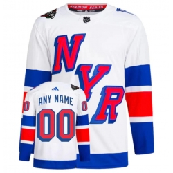 New York Rangers 2024 Stadium Series Customized Throwback Hockey Jersey