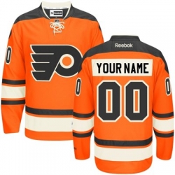 Men Women Youth Toddler Orange Jersey - Customized Reebok Philadelphia Flyers New Third