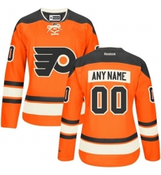 Men Women Youth Toddler Orange Jersey - Customized Reebok Philadelphia Flyers New Third  II
