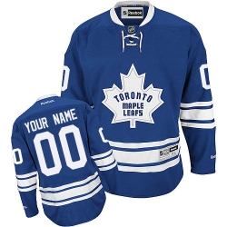Men Women Youth Toddler Youth Royal Blue Jersey - Customized Reebok Toronto Maple Leafs New Third