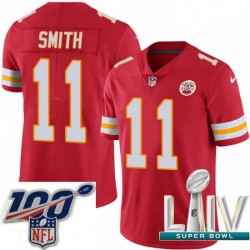 2020 Super Bowl LIV Men Nike Kansas City Chiefs #11 Alex Smith Red Team Color Vapor Untouchable Limited Player NFL Jersey