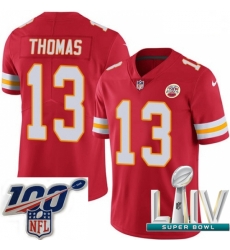 2020 Super Bowl LIV Men Nike Kansas City Chiefs #13 De'Anthony Thomas Red Team Color Vapor Untouchable Limited Player NFL Jersey