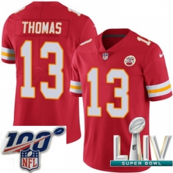 2020 Super Bowl LIV Men Nike Kansas City Chiefs #13 De'Anthony Thomas Red Team Color Vapor Untouchable Limited Player NFL Jersey
