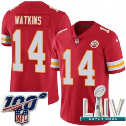 2020 Super Bowl LIV Men Nike Kansas City Chiefs #14 Sammy Watkins Red Team Color Vapor Untouchable Limited Player NFL Jersey