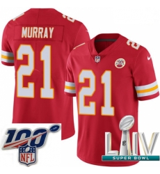 2020 Super Bowl LIV Men Nike Kansas City Chiefs #21 Eric Murray Red Team Color Vapor Untouchable Limited Player NFL Jersey