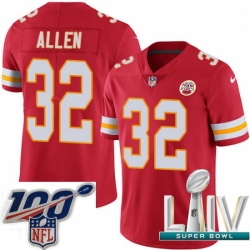 2020 Super Bowl LIV Men Nike Kansas City Chiefs #32 Marcus Allen Red Team Color Vapor Untouchable Limited Player NFL Jersey