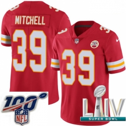 2020 Super Bowl LIV Men Nike Kansas City Chiefs #39 Terrance Mitchell Red Team Color Vapor Untouchable Limited Player NFL Jersey