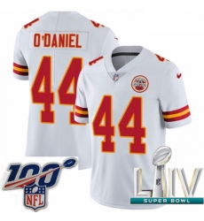 2020 Super Bowl LIV Men Nike Kansas City Chiefs #44 Dorian O'Daniel White Vapor Untouchable Limited Player NFL Jersey