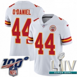 2020 Super Bowl LIV Men Nike Kansas City Chiefs #44 Dorian O'Daniel White Vapor Untouchable Limited Player NFL Jersey