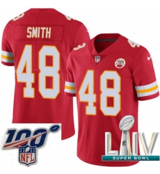 2020 Super Bowl LIV Men Nike Kansas City Chiefs #48 Terrance Smith Red Team Color Vapor Untouchable Limited Player NFL Jersey