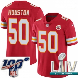 2020 Super Bowl LIV Men Nike Kansas City Chiefs #50 Justin Houston Red Team Color Vapor Untouchable Limited Player NFL Jersey