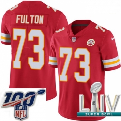 2020 Super Bowl LIV Men Nike Kansas City Chiefs #73 Zach Fulton Red Team Color Vapor Untouchable Limited Player NFL Jersey