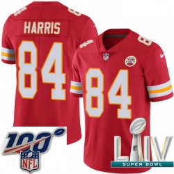 2020 Super Bowl LIV Men Nike Kansas City Chiefs #84 Demetrius Harris Red Team Color Vapor Untouchable Limited Player NFL Jersey
