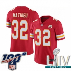 2020 Super Bowl LIV Youth Kansas City Chiefs #32 Tyrann Mathieu Red Team Color Vapor Untouchable Limited Player Football Jersey