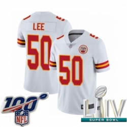 2020 Super Bowl LIV Youth Kansas City Chiefs #50 Darron Lee White Vapor Untouchable Limited Player Football Jersey