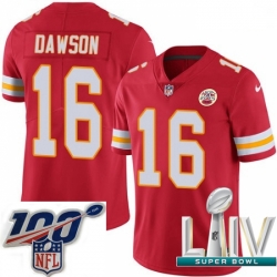 2020 Super Bowl LIV Youth Nike Kansas City Chiefs #16 Len Dawson Red Team Color Vapor Untouchable Limited Player NFL Jersey