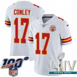 2020 Super Bowl LIV Youth Nike Kansas City Chiefs #17 Chris Conley White Vapor Untouchable Limited Player NFL Jersey