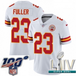 2020 Super Bowl LIV Youth Nike Kansas City Chiefs #23 Kendall Fuller White Vapor Untouchable Limited Player NFL Jersey