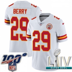 2020 Super Bowl LIV Youth Nike Kansas City Chiefs #29 Eric Berry White Vapor Untouchable Limited Player NFL Jersey