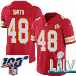 2020 Super Bowl LIV Youth Nike Kansas City Chiefs #48 Terrance Smith Red Team Color Vapor Untouchable Limited Player NFL Jersey