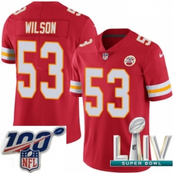 2020 Super Bowl LIV Youth Nike Kansas City Chiefs #53 Ramik Wilson Red Team Color Vapor Untouchable Limited Player NFL Jersey