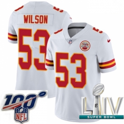2020 Super Bowl LIV Youth Nike Kansas City Chiefs #53 Ramik Wilson White Vapor Untouchable Limited Player NFL Jersey