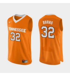 Men Tennessee Volunteers D.J. Burns Orange Authentic Performace College Basketball Jersey