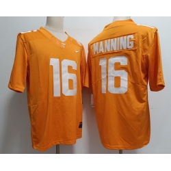 Men Tennessee Volunteers Peyton Manning #16 F U S E Orange College Football Jersey