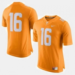 Men Tennessee Volunteers Peyton Manning College Football Orange Jersey